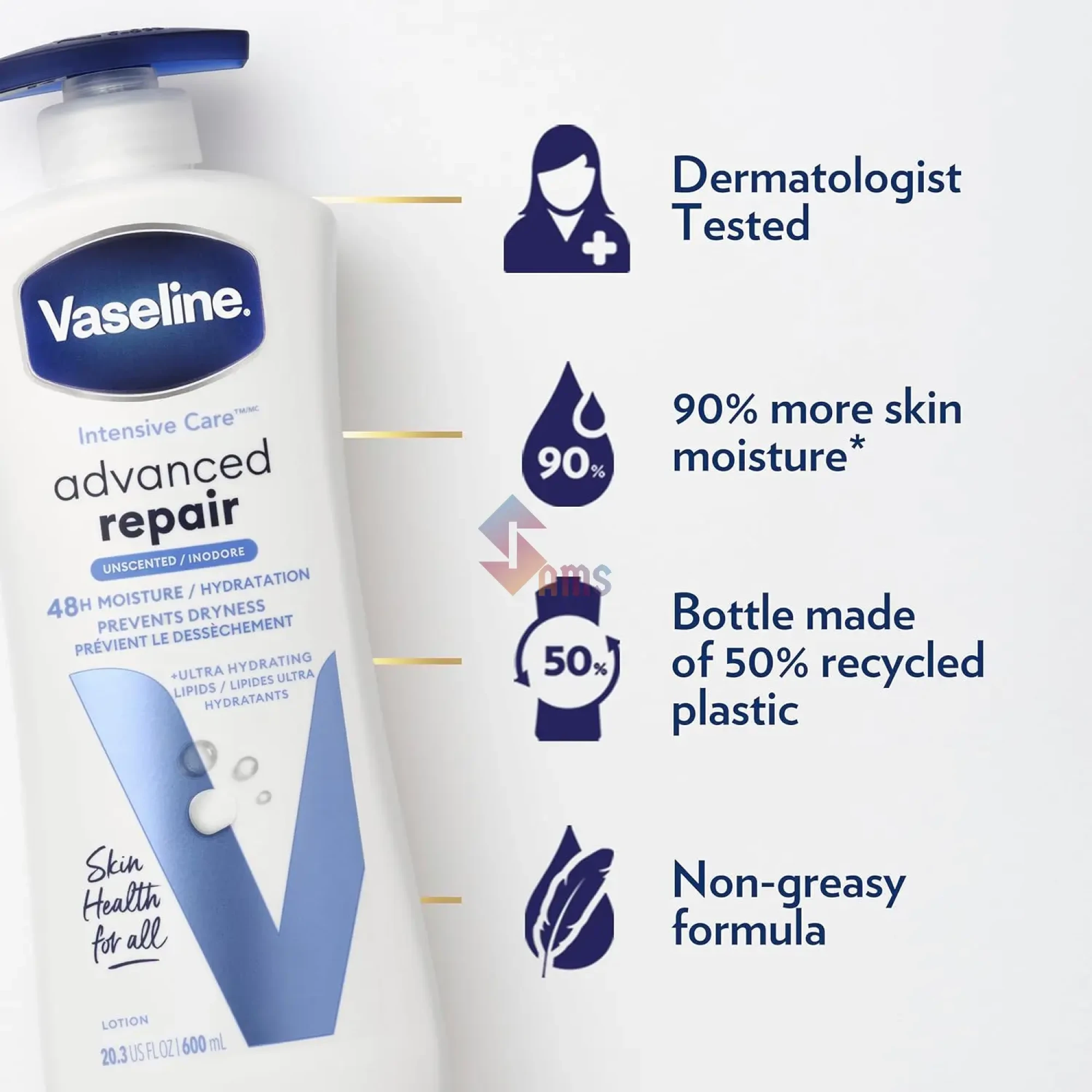 Vaseline Advance Repair Body lotion 600ml 5.webp